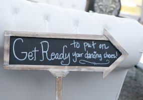 Rustic Chalk Board Signage