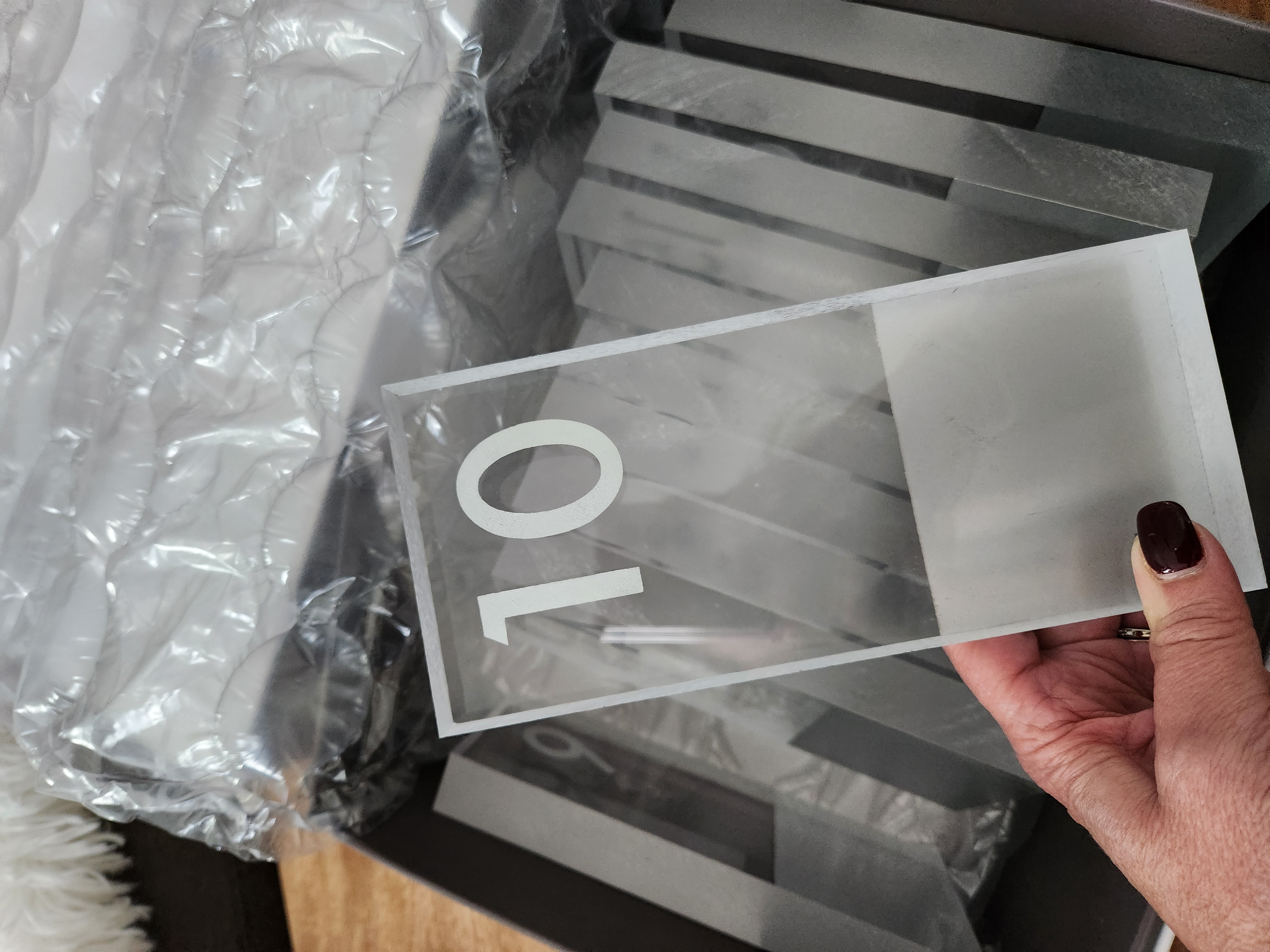 Acrylic Self Standing Table Numbers