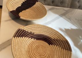 2- Woven bread baskets