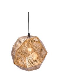 Beautiful Zuo Bald 13” Wide Single Gold Pendant Light with Metal Mesh Shade