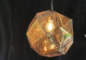 Beautiful Zuo Bald 13” Wide Single Gold Pendant Light with Metal Mesh Shade