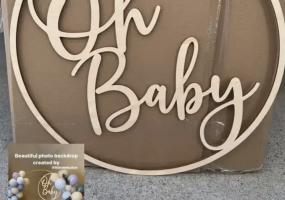 Oh Baby Wooden Decoration